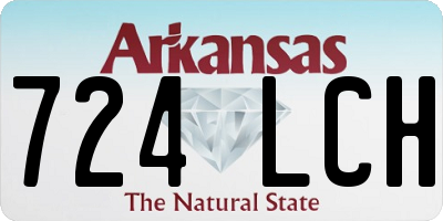 AR license plate 724LCH