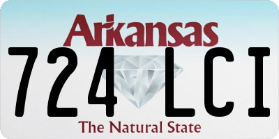 AR license plate 724LCI