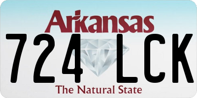 AR license plate 724LCK