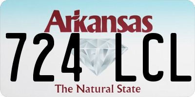 AR license plate 724LCL