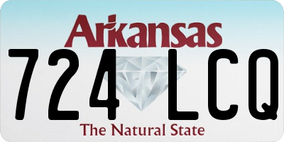 AR license plate 724LCQ
