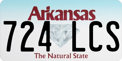 AR license plate 724LCS