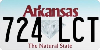 AR license plate 724LCT