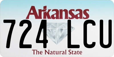 AR license plate 724LCU