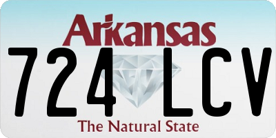 AR license plate 724LCV
