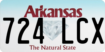 AR license plate 724LCX
