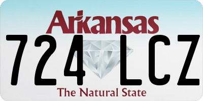 AR license plate 724LCZ