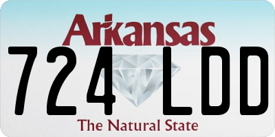AR license plate 724LDD