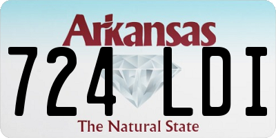AR license plate 724LDI