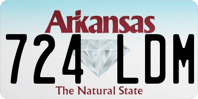 AR license plate 724LDM