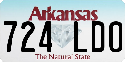 AR license plate 724LDO