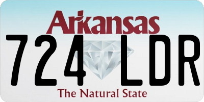 AR license plate 724LDR