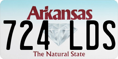 AR license plate 724LDS