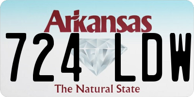 AR license plate 724LDW