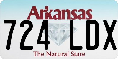 AR license plate 724LDX