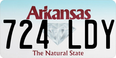 AR license plate 724LDY
