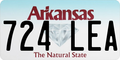 AR license plate 724LEA