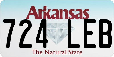 AR license plate 724LEB