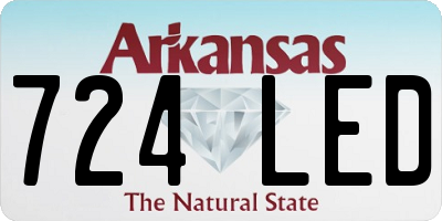 AR license plate 724LED