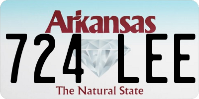 AR license plate 724LEE