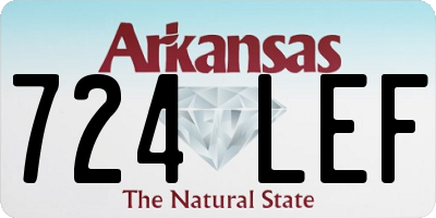 AR license plate 724LEF