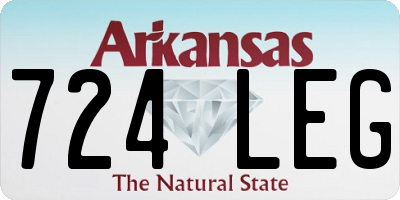 AR license plate 724LEG