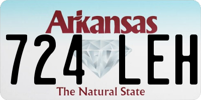 AR license plate 724LEH