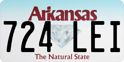 AR license plate 724LEI
