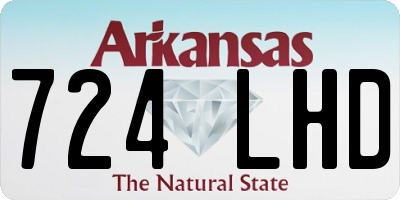 AR license plate 724LHD
