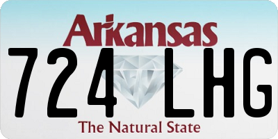 AR license plate 724LHG