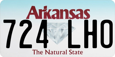 AR license plate 724LHO