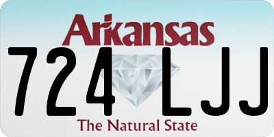 AR license plate 724LJJ