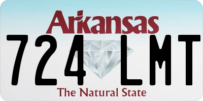 AR license plate 724LMT