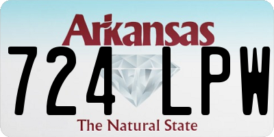 AR license plate 724LPW