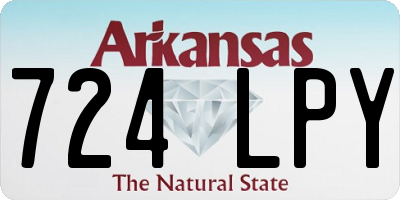 AR license plate 724LPY