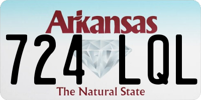AR license plate 724LQL