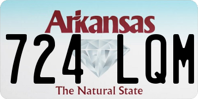 AR license plate 724LQM