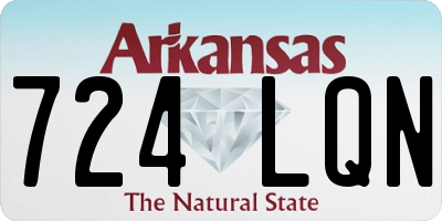 AR license plate 724LQN