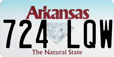 AR license plate 724LQW
