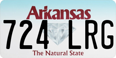 AR license plate 724LRG