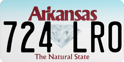 AR license plate 724LRO