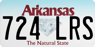 AR license plate 724LRS