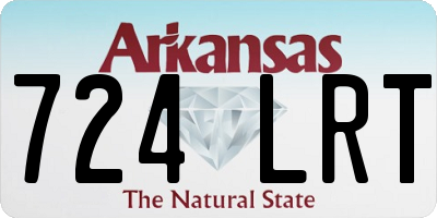 AR license plate 724LRT