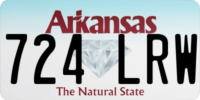 AR license plate 724LRW