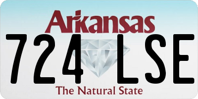 AR license plate 724LSE