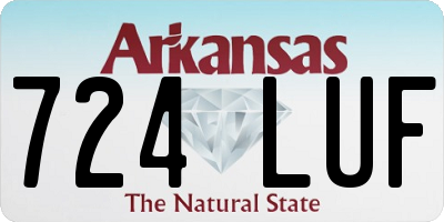 AR license plate 724LUF