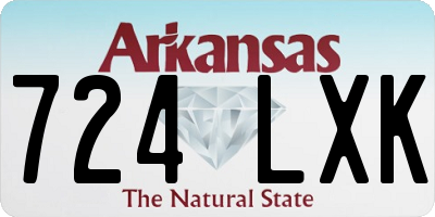AR license plate 724LXK