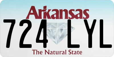 AR license plate 724LYL