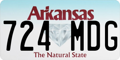 AR license plate 724MDG