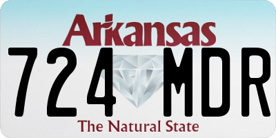 AR license plate 724MDR